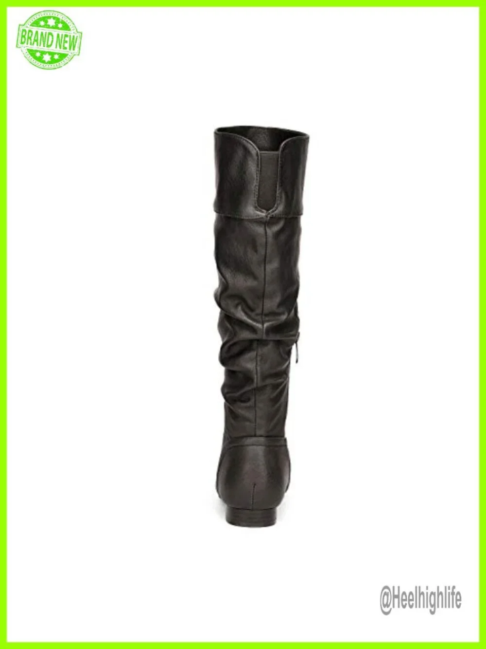 Knee High Pull On Winter Boots with Faux Fur Lining